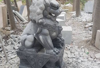 狮子雕塑-镇宅招财大型仿真动物狮子雕塑