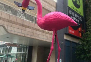 火烈鸟雕塑-景区商场摆放大型玻璃钢火烈鸟雕塑