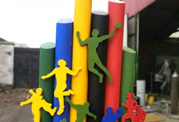 跑步雕塑-跑步人物剪影不锈钢户外体育运动主题雕塑