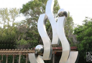 飘带雕塑-公园景区抽象不锈钢飘带雕塑