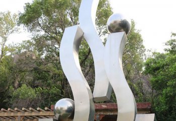 飘带雕塑-公园装饰摆放不锈钢创意飘带雕塑