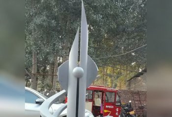 火箭雕塑-公园里摆放的玻璃钢创意火箭雕塑