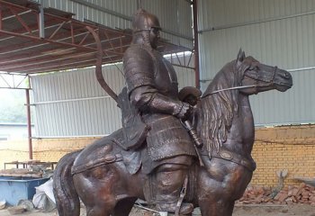 骑马雕塑-户外广场铜铸英雄骑马雕塑