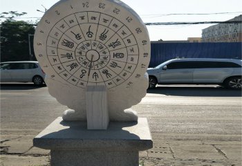 日晷雕塑-大理石校园景观-石雕日晷雕塑
