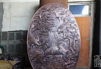 鹤雕塑-庭院铜雕浮雕创意鹤雕塑