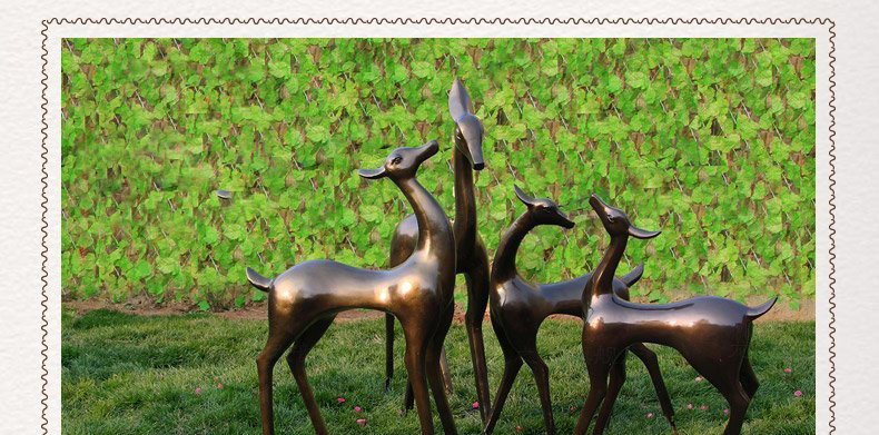 玻璃钢抽象小鹿雕塑-玻璃钢抽象小鹿雕塑公园动物雕塑高清图片