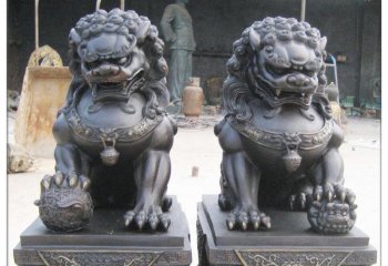 铜雕北京狮-铜雕狮子门口镇宅北京狮铜雕