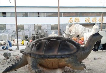 玻璃钢仿真大型乌龟雕塑-玻璃钢仿真乌龟玻璃钢动物雕塑