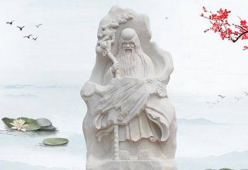 汉白玉老寿星石浮雕-汉白玉老寿星浮雕石浮雕神像