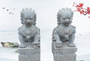大理石企业狮子雕塑-大理石狮子雕塑企业门口石狮子