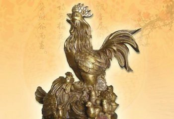 打鸣的公鸡铜雕-打鸣的公鸡铜雕 铸铜动物铜雕
