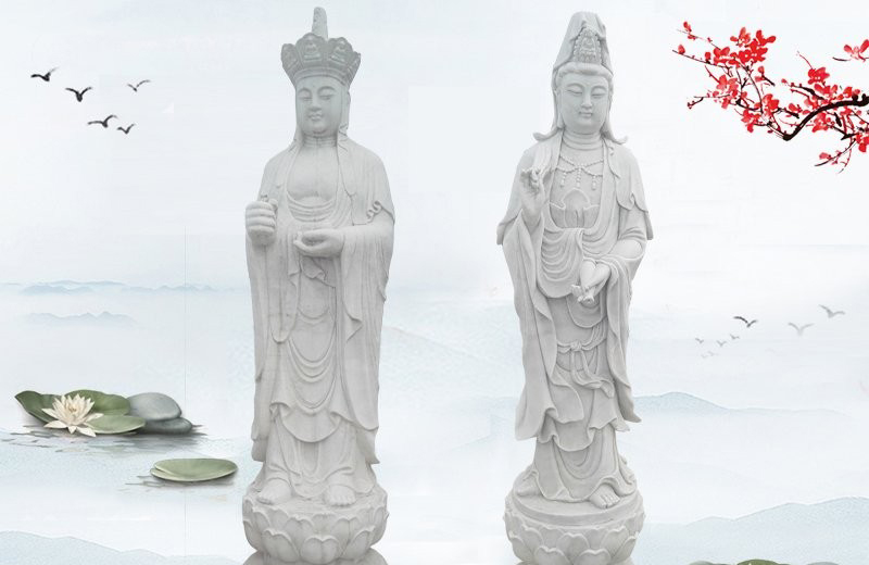 石雕地藏菩萨观音菩萨-大理石地藏菩萨观音菩萨雕塑 寺庙立式佛像石雕 石雕地藏菩萨观音菩萨-大理石地藏菩萨观音菩萨雕塑 寺庙立式佛像石雕高清图片