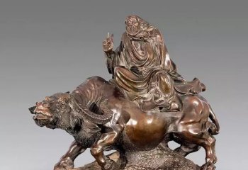 老子骑牛铜雕-骑牛的老子铜雕 古代名人铜雕