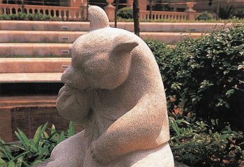 石雕熊猫-石雕熊猫 大理石动物雕塑