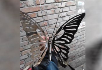 不锈钢抽象蝴蝶-不锈钢抽象蝴蝶 公园动物雕塑