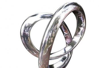 不锈钢圆环雕塑-不锈钢圆环雕塑 抽象雕塑