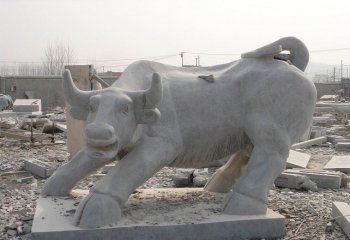 华尔街牛石雕-大理石华尔街牛雕塑