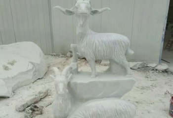 三羊开泰石雕-石雕汉白玉三羊开泰