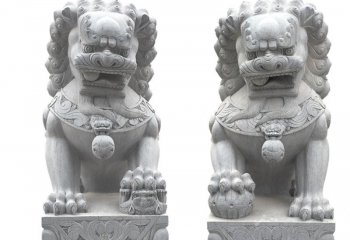 传统狮子石雕-门口传统狮子石雕