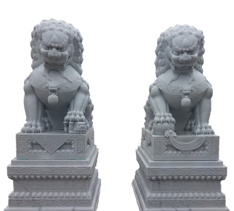 天安门传统狮子石雕-传统故宫狮子石雕高清图片