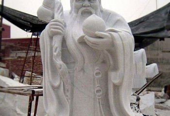 大理石老寿星雕像-老寿星神像石雕