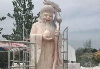 晚霞红神像老寿星雕塑-宗教庙宇神像老寿星雕塑