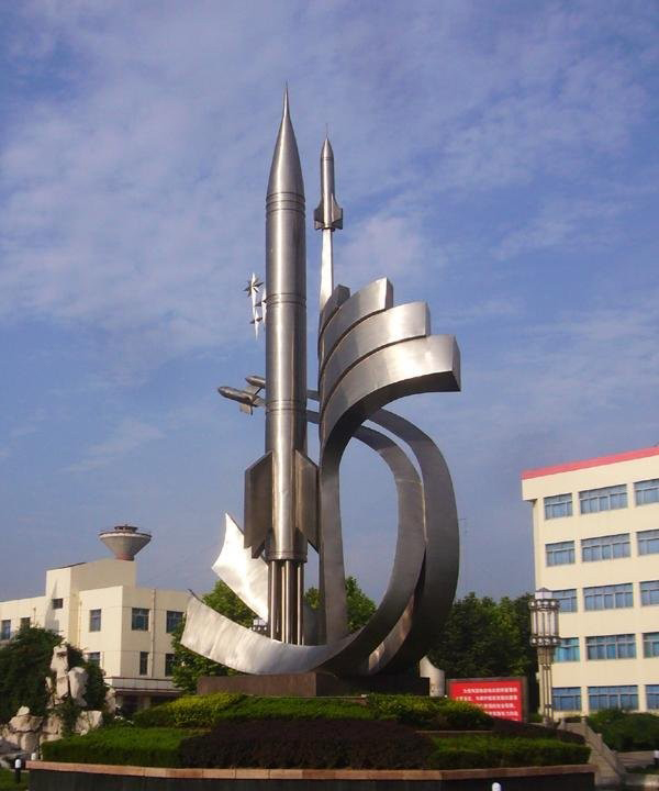 不锈钢科技之星抽象火箭雕塑-不锈钢科技之星抽象火箭雕塑高清图片