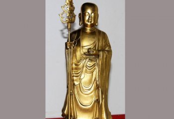 铜雕寺庙佛堂地藏菩萨-宗教庙宇地藏菩萨铜雕