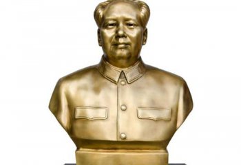 毛泽东头像铜雕-伟人毛泽东头像铜雕