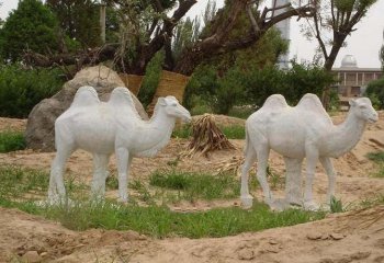 石雕骆驼公园动物雕塑-公园动物骆驼石雕