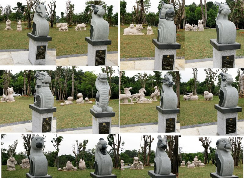 公园十二生肖石雕-十二生肖石雕