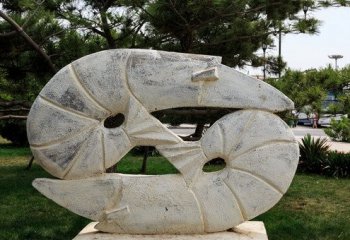 石雕龙虾公园动物雕塑-公园龙虾石雕