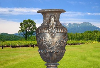 铜雕花瓶-公园花瓶铜雕