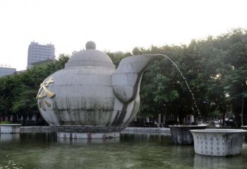 公园茶壶石雕-公园石雕茶壶