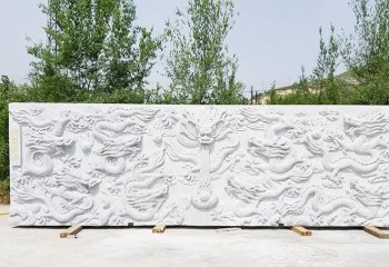 公园园林汉白玉九龙壁-汉白玉九龙壁石雕