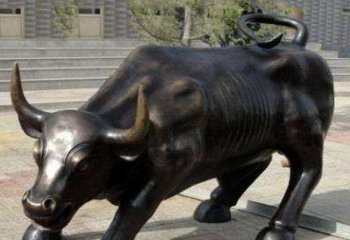 步行街华尔街牛铜雕-华尔街牛铜雕塑