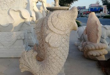 花岗岩石雕鱼-花岗岩鱼石雕