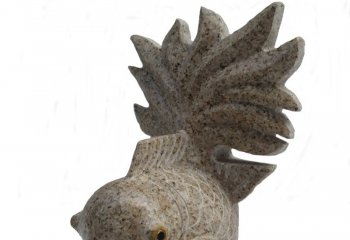 石雕喷水金鱼-石雕喷水金鱼公园动物雕塑