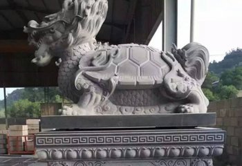 大理石龙龟石雕-宗教庙宇企业酒店门口石雕龙龟