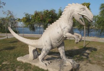 大理石恐龙石雕-公园大理石恐龙石雕