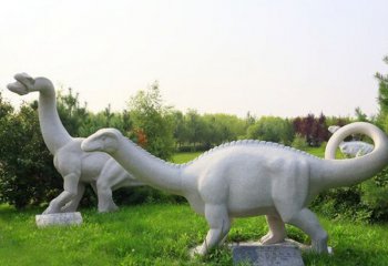 公园大理石恐龙石雕-石雕恐龙公园动物雕塑