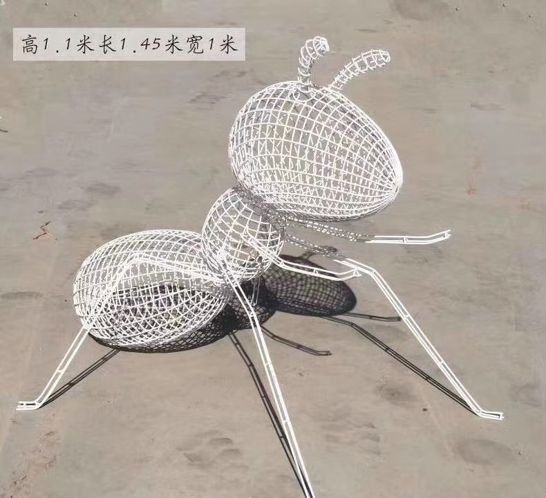 不锈钢镂空蚂蚁雕塑-不锈钢镂空蚂蚁雕塑高清图片