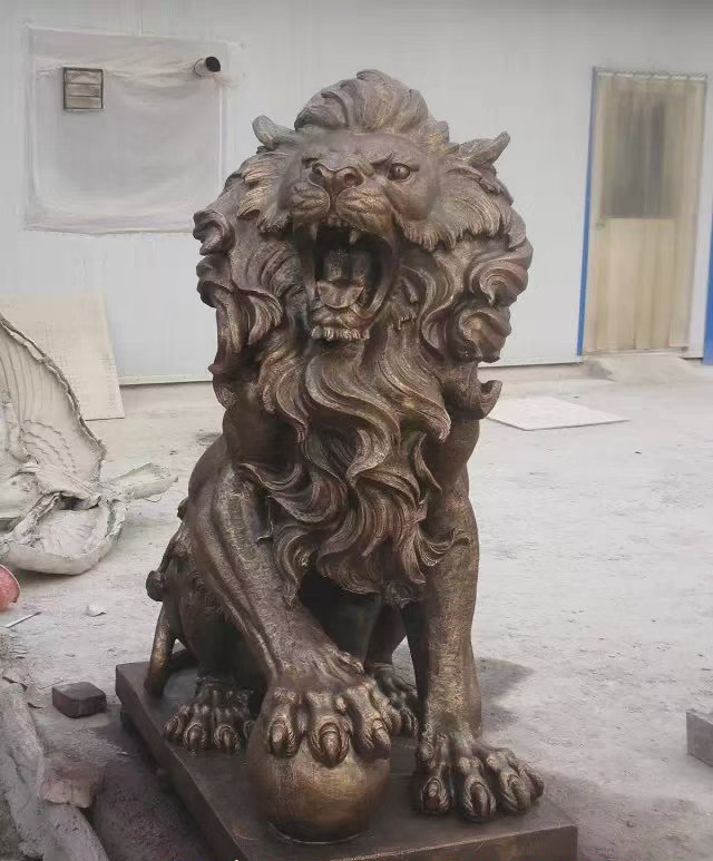 大理石西洋狮子石雕-大理石西洋狮子石雕高清图片