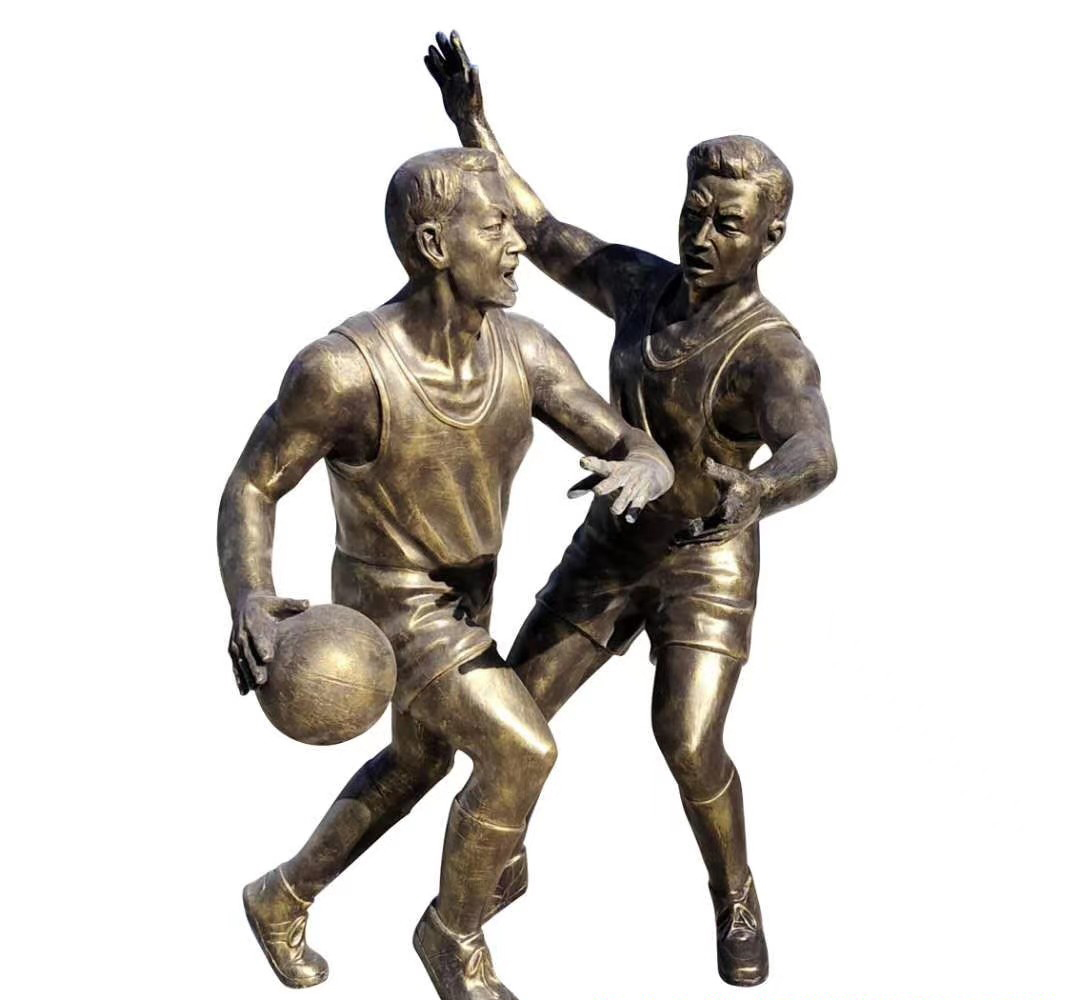 打篮球人物铜雕-打篮球人物铜雕高清图片