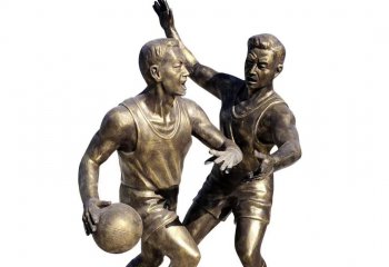 打篮球人物铜雕-打篮球人物铜雕