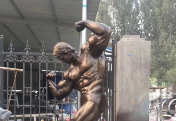 健身人物铜雕-健身人物铜雕