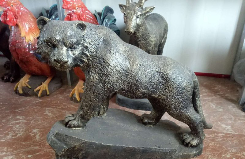 铜雕豹子雕塑-铜雕豹子雕塑高清图片