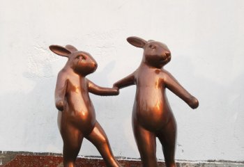 铜雕兔子雕塑-铜雕兔子