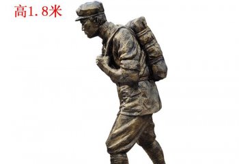 公园解放军人物铜雕-公园解放军人物铜雕，解放军人物雕塑