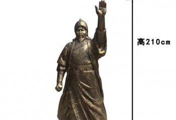 成吉思汗人物铜雕-成吉思汗人物铜雕，成吉思汗铜雕人物